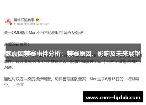 魏震因禁赛事件分析：禁赛原因、影响及未来展望
